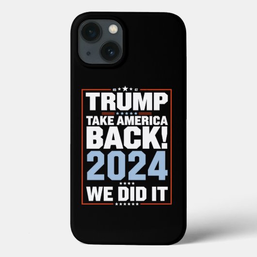 Coques Case-Mate iPhone Trump USA Drapeau Président 47 Trump (Verso)