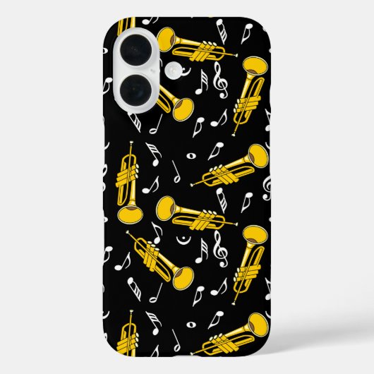 Coques Case-Mate iPhone Trumpet Music Notes Motif (Verso)