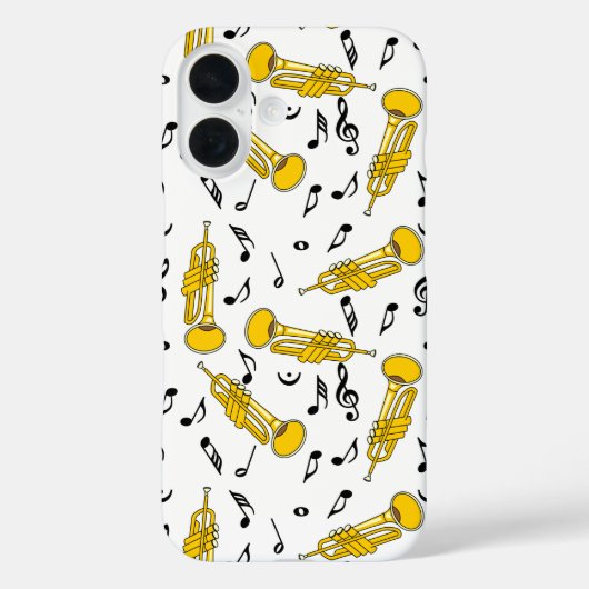 Coques Case-Mate iPhone Trumpet Music Notes Motif (Verso)