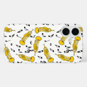 Coques Case-Mate iPhone Trumpet Music Notes Motif (Verso (horizontal))