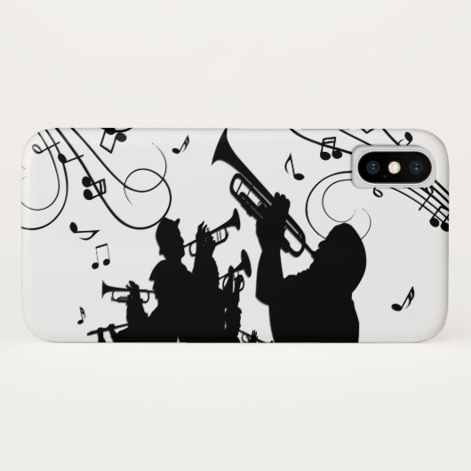 Coques Case-Mate iPhone Trumpet Section Jazz (Dos (Horizontal))