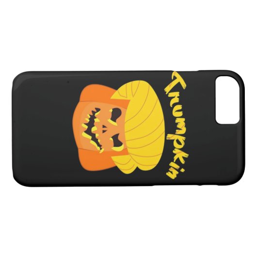 Coques Case-Mate iPhone Trumpkin Citrouille Halloween Design - Retro Sloga (Dos (Horizontal))