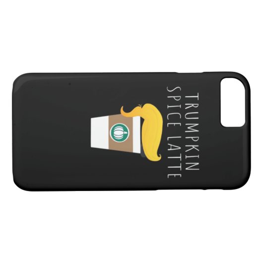 Coques Case-Mate iPhone Trumpkin Spice Latte drôle Donald Joke Citrouille (Dos (Horizontal))