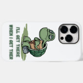 Coques Case-Mate iPhone Tshirt tortue de dessin animé (Verso (horizontal))