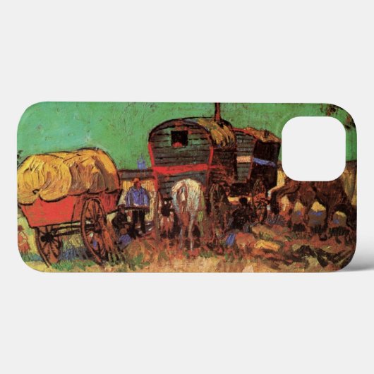 Coques Case-Mate iPhone Tsiganes avec Caravanes de Vincent van Gogh (Verso (horizontal))