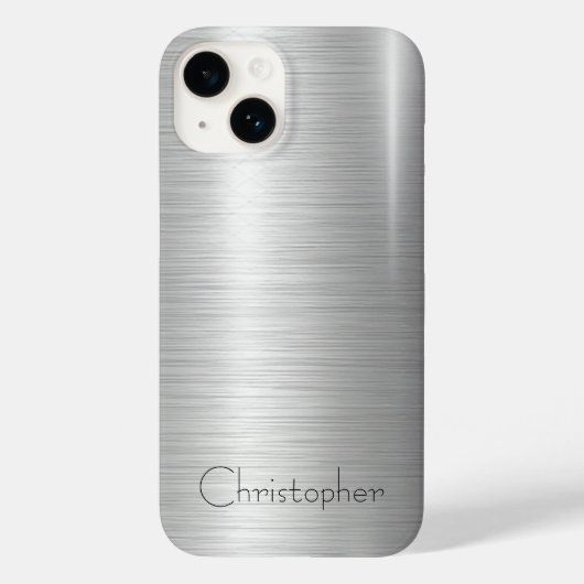 Coques Case-Mate iPhone Ttitane acier inoxydable métal (Verso)