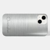 Coques Case-Mate iPhone Ttitane acier inoxydable métal (Verso (horizontal))