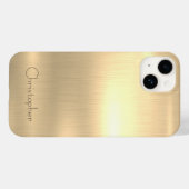 Coques Case-Mate iPhone Ttitane or acier inoxydable Imprimer iphone 15 (Verso (horizontal))