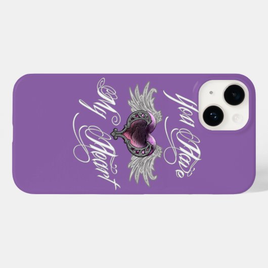 Coques Case-Mate iPhone Tu As Mon Coeur Rose (Verso (horizontal))