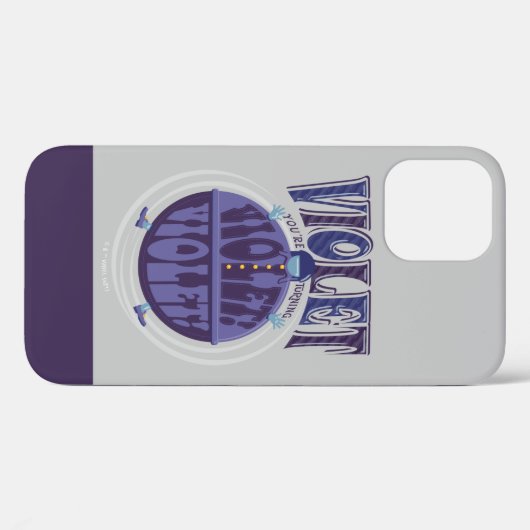 Coques Case-Mate iPhone Tu deviens Violet, Violet ! (Verso (horizontal))