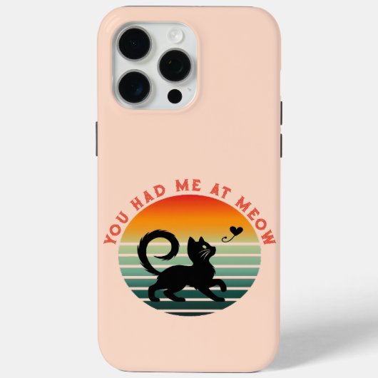 Coques Case-Mate iPhone Tu M'as Eu À Miaou Chat Mignon (Verso)