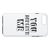 Coques Case-Mate iPhone Tu me déplètes (Dos (Horizontal))