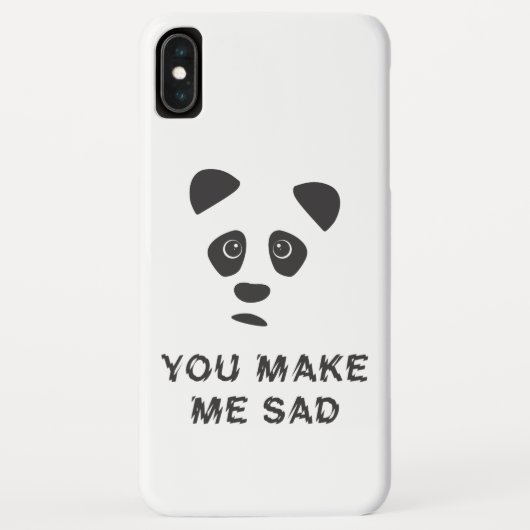 Coques Case-Mate iPhone Tu me rends triste. Panda triste. (Dos)