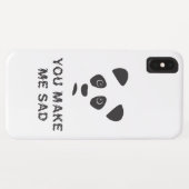 Coques Case-Mate iPhone Tu me rends triste. Panda triste. (Dos (Horizontal))