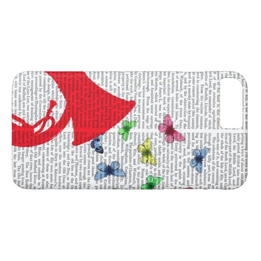 Coques Case-Mate iPhone Tuba avec papillons (Dos (Horizontal))