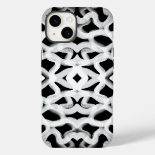 Coque Pour iPhone 14 Tubulage Blanc Sur Noir