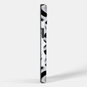 Coques Case-Mate iPhone Tubulage Blanc Sur Noir (Verso / Droite)