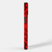 Coques Case-Mate iPhone Tubulaire Noir Et Rouge (Verso / Droite)