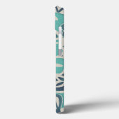 Coques Case-Mate iPhone Tuile bleue I de batik (Verso / Gauche)
