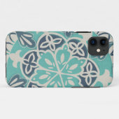 Coques Case-Mate iPhone Tuile bleue I de batik (Dos (Horizontal))