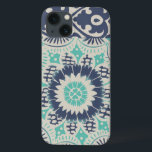 iPhone 13 Case Tuile bleue III de batik<br><div class="desc">Floral</div>