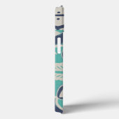 Coques Case-Mate iPhone Tuile bleue IV de batik (Verso / Droite)