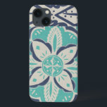 Etui iPhone Case-Mate Tuile bleue IV de batik<br><div class="desc">Floral</div>