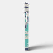 Coques Case-Mate iPhone Tuile bleue IV de batik (Verso / Gauche)