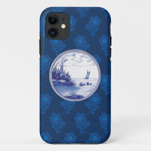 Coque iPhone 11 Tuile bleue traditionnelle néerlandaise