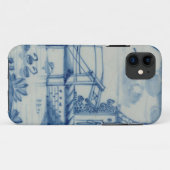 Coques Case-Mate iPhone Tuile de Delft montrant un pont-levis au-dessus (Dos (Horizontal))