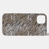 Coques Case-Mate iPhone Tuile de verre 3D tigre liquide zèbre peau cuir (Verso (horizontal))