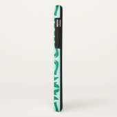 Coques Case-Mate iPhone Tuile marocaine - turquoise et aqua (Dos/Gauche)