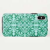 Coques Case-Mate iPhone Tuile marocaine - turquoise et aqua (Dos (Horizontal))