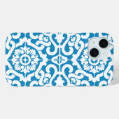 Coques Case-Mate iPhone Tuiles bleues portugaises 1 (Verso (horizontal))