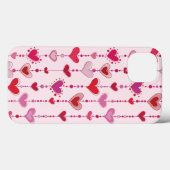 Coques Case-Mate iPhone Tuiles de coeur (Verso (horizontal))