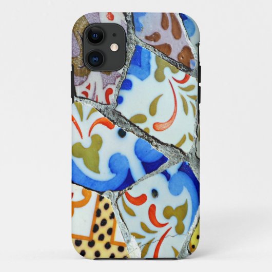 Coques Case-Mate iPhone Tuiles de mosaïque de Guell du parc de Gaudi (Dos)