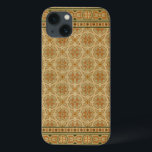 Coques Pour iPhone Tuiles de mosaïque italiennes décoratives par le<br><div class="desc">Le studio de vision vous apporte cette copie italienne merveilleuse de mosaïque. Le vert tranquille est mélangé au brun chaud par les tuiles décoratives pour apporter un calme à n'importe qui qui regarde cette copie. Si vous avez besoin d'une peu de sérénité dans votre vie ou savez quelqu'un qui achète...</div>