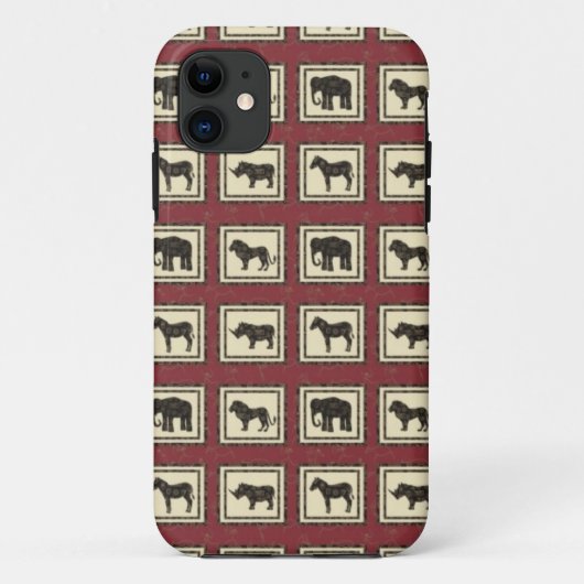Coques Case-Mate iPhone Tuiles de safari (Dos)