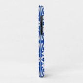 Coques Case-Mate iPhone Tuiles marocaines - bleu cobalt et blanc (Dos/Gauche)