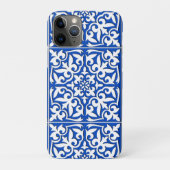 Coques Case-Mate iPhone Tuiles marocaines - bleu cobalt et blanc (Dos)