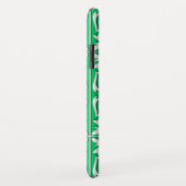 Coques Case-Mate iPhone Tuiles marocaines - Jade vert et blanc (Dos/Droite)
