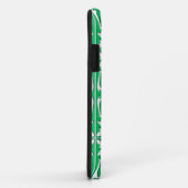 Coques Case-Mate iPhone Tuiles marocaines - Jade vert et blanc (Dos/Droite)