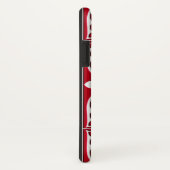 Coques Case-Mate iPhone Tuiles marocaines - rouge foncé et blanc (Dos/Droite)