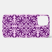 Coques Case-Mate iPhone Tuiles marocaines - violet et orchidée (Verso (horizontal))