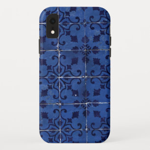 Case-Mate iPhone Case Tuiles portugaises - Azulejo Blue Floral Leaf Desi