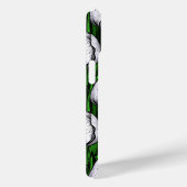 Coques Case-Mate iPhone Tulières blanches avec feuilles verts (Verso / Droite)