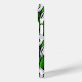 Coques Case-Mate iPhone Tulières blanches avec feuilles verts (Verso / Gauche)