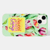 Coques Case-Mate iPhone Tulip Floral Kinda Sweet Kinda Savage Citation (Verso (horizontal))