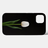 Coques Case-Mate iPhone Tulipe blanche perle iPhone 13 Noir 4 Luxe (Verso (horizontal))