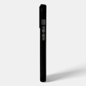 Coques Case-Mate iPhone Tulipe blanche perle iPhone 15 Pro Noir Luxe Mate (Verso / Gauche)